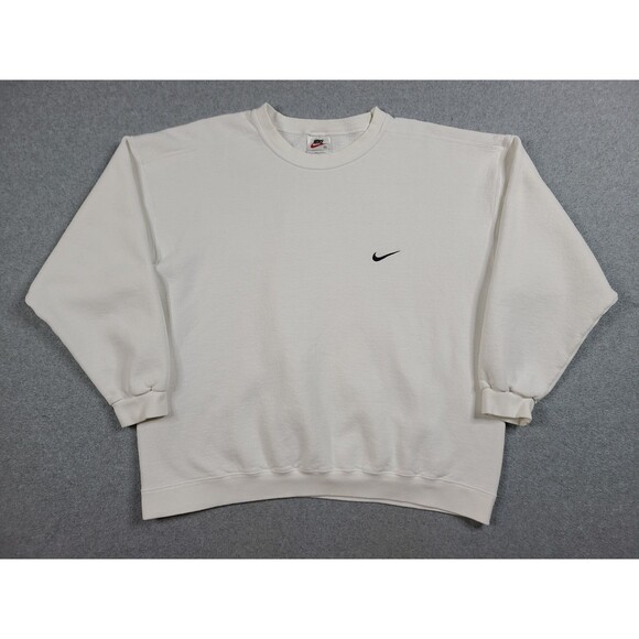 Nike Crew Neck Sweatshirt Men’s XL Vintage Classic White Blue White Tag USA Made - Picture 1 of 9